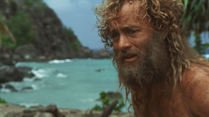 Una scena tratta dal film Cast Away