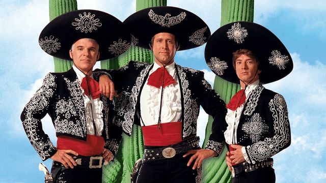 Una scena tratta dal film I tre amigos!