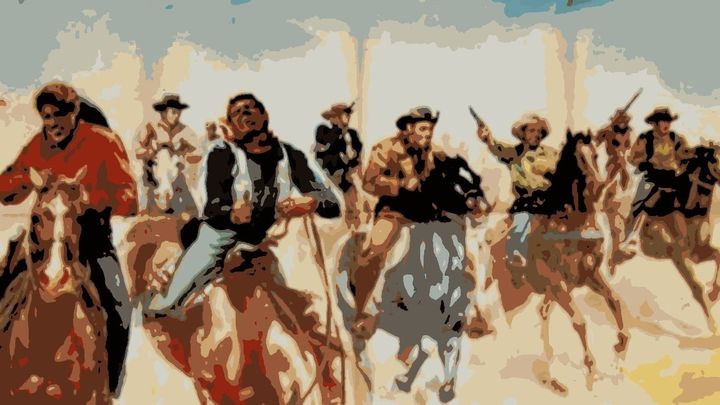 Una scena tratta dal film Per un dollaro a Tucson si muore