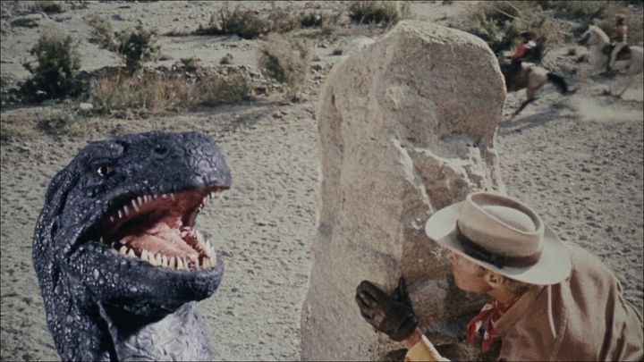 Una scena tratta dal film La vendetta di Gwangi