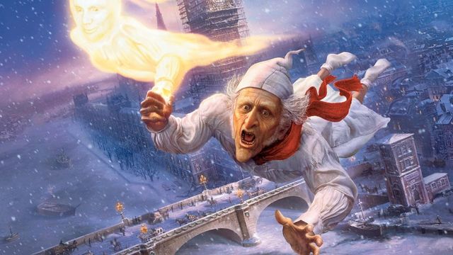 Una scena tratta dal film A Christmas Carol