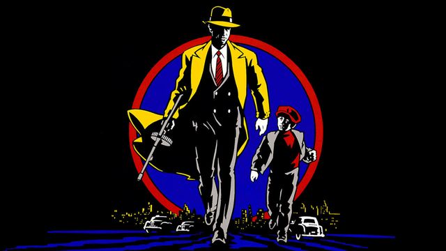 Una scena tratta dal film Dick Tracy