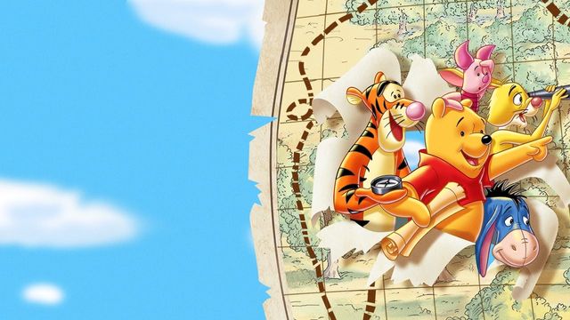 Una scena tratta dal film Winnie the Pooh alla ricerca di Christopher Robin