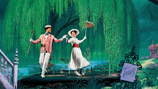 Una scena tratta dal film Mary Poppins
