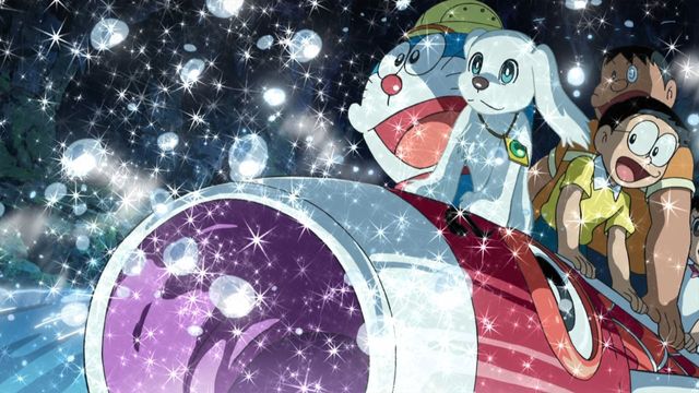 Una scena tratta dal film Doraemon: Il film - Le avventure di Nobita e dei cinque esploratori