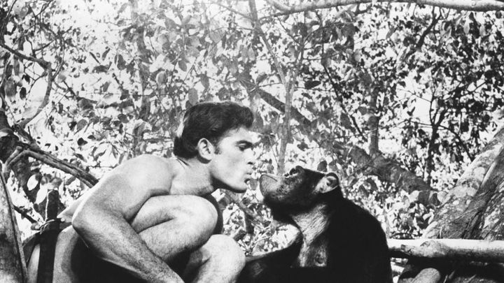 Una scena tratta dal film Tarzan nella valle dell'oro
