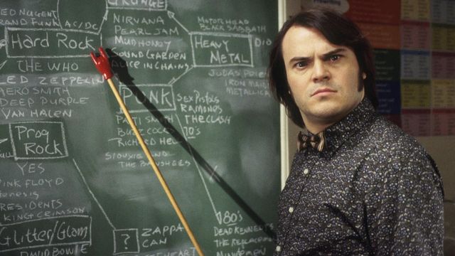 Una scena tratta dal film School of Rock