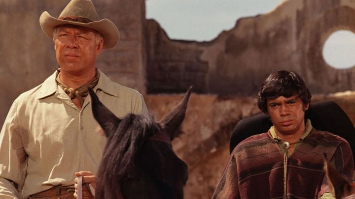 Una scena tratta dal film Le pistole dei magnifici sette