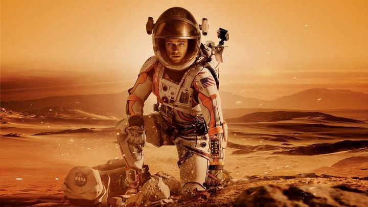 Una scena tratta dal film Sopravvissuto - The Martian