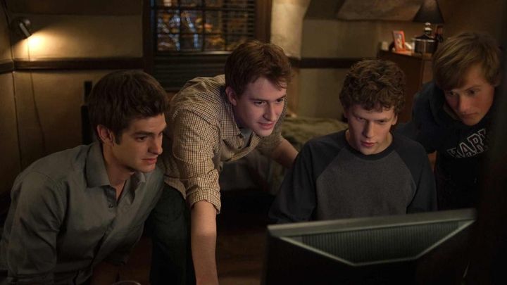 Una scena tratta dal film The Social Network