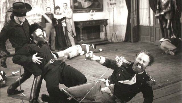 Una scena tratta dal film Il giuramento di Zorro