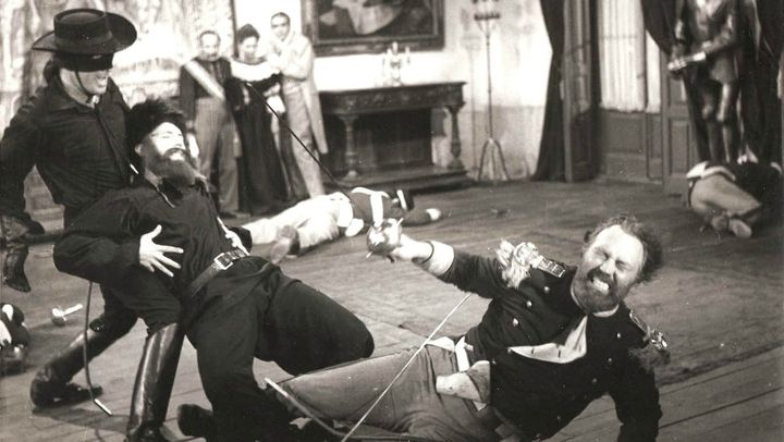 Una scena tratta dal film Il giuramento di Zorro