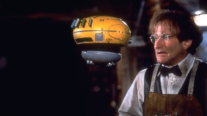 Una scena tratta dal film Flubber - Un professore fra le nuvole