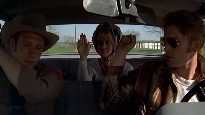 Una scena tratta dal film Sugarland Express
