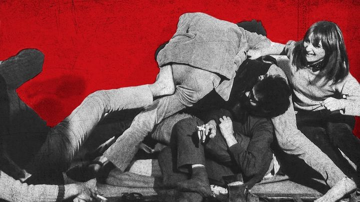 Una scena tratta dal film Assalto al cielo