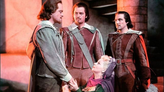Una scena tratta dal film I tre moschettieri