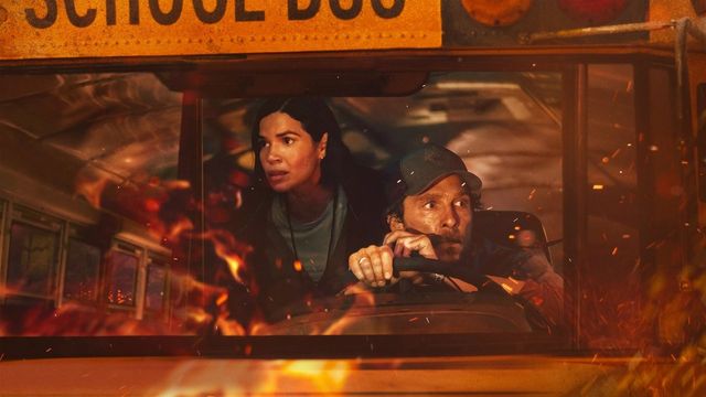 Una scena tratta dal film The Lost Bus