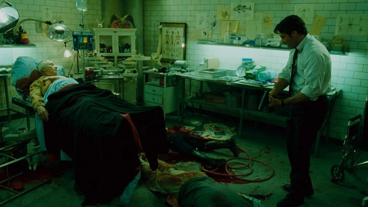 Una scena tratta dal film Saw IV - Il gioco continua