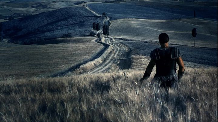 Una scena tratta dal film Il gladiatore