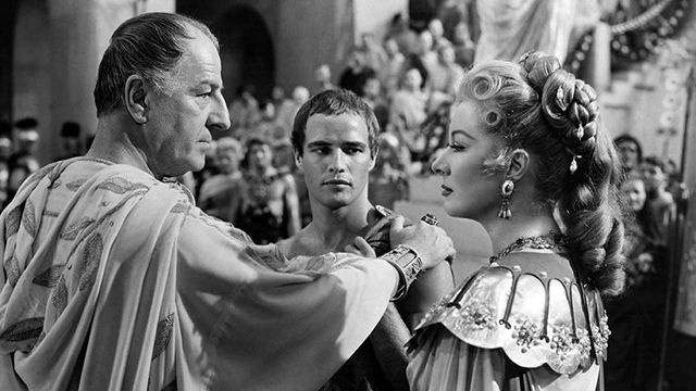 Una scena tratta dal film Giulio Cesare