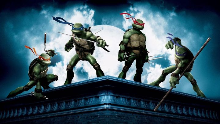 Una scena tratta dal film TMNT