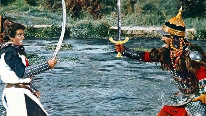 Una scena tratta dal film La Gerusalemme liberata