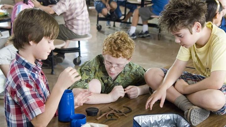 Una scena tratta dal film Come mangiare i vermi fritti