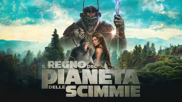 Una scena tratta dal film Il regno del pianeta delle scimmie