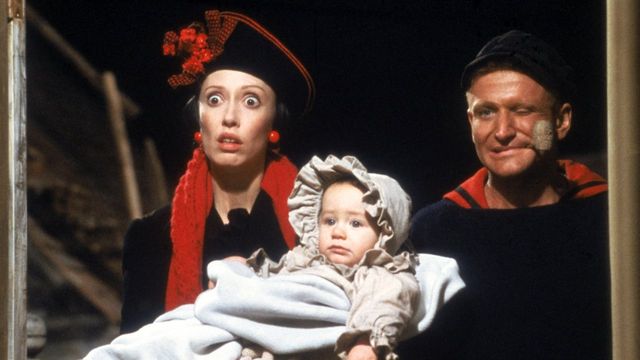 Una scena tratta dal film Popeye - Braccio di Ferro