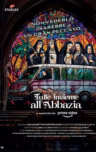 Tutte insieme all'abbazia