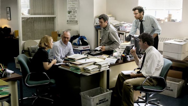 Una scena tratta dal film Il caso Spotlight