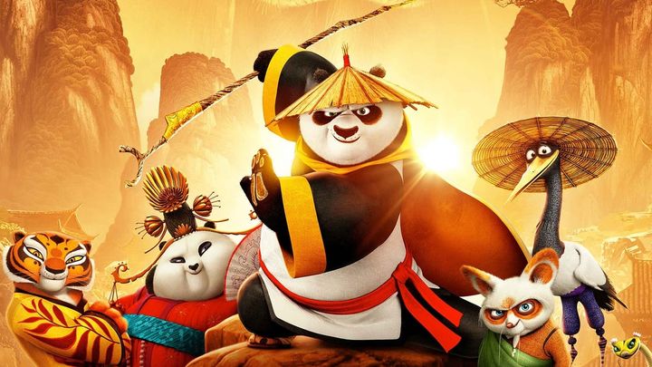 Una scena tratta dal film Kung Fu Panda 3