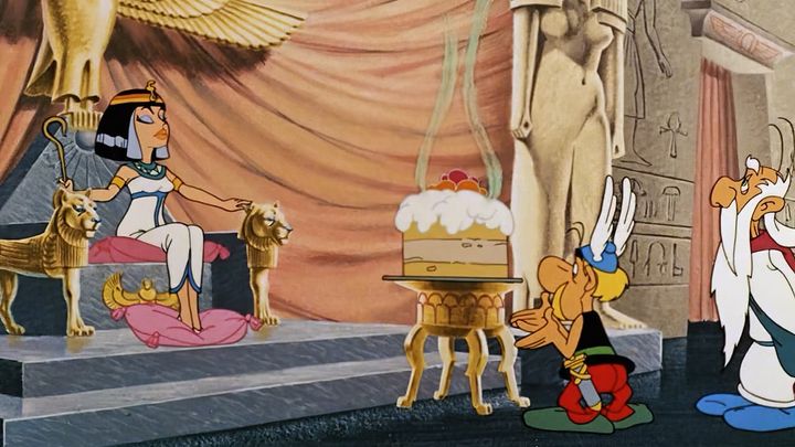 Una scena tratta dal film Asterix e Cleopatra
