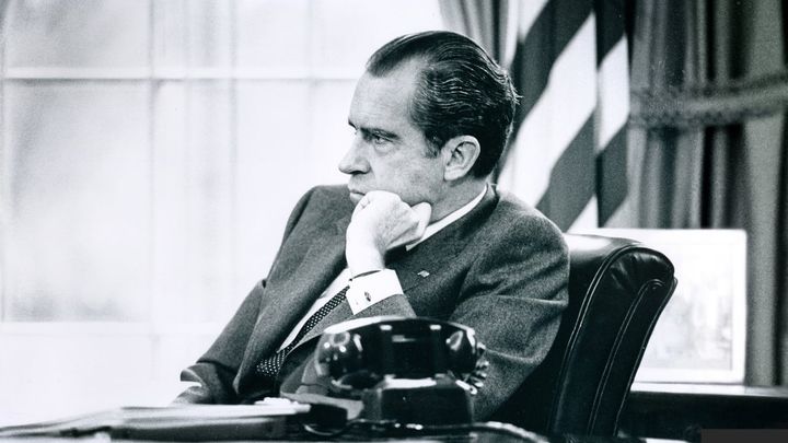Una scena tratta dal film Nixon by Nixon: In His Own Words