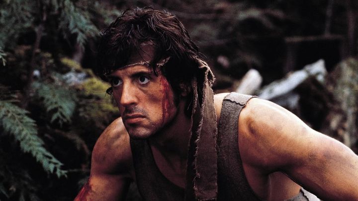 Una scena tratta dal film Rambo