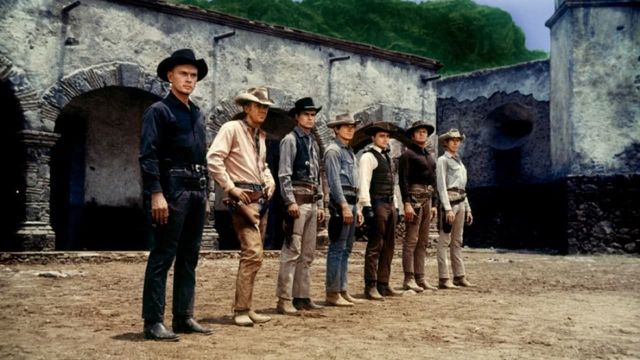 Una scena tratta dal film I magnifici sette