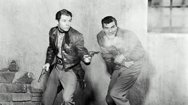 Una scena tratta dal film Duello al Rio d'argento