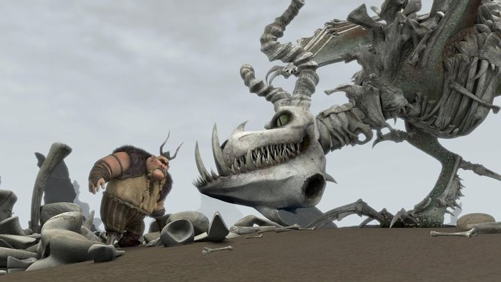 Una scena tratta dal film Dragons - La leggenda del drago Rubaossa