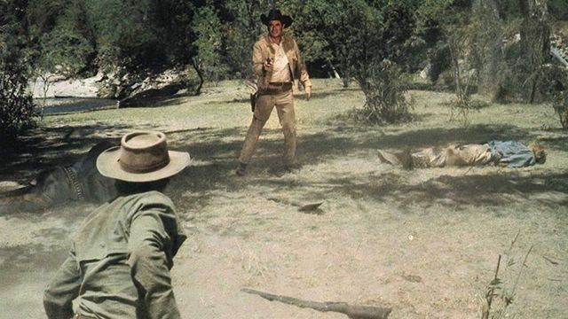 Una scena tratta dal film Il pistolero di Dio