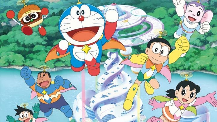 Una scena tratta dal film Doraemon: Il film - Nobita e gli eroi dello spazio