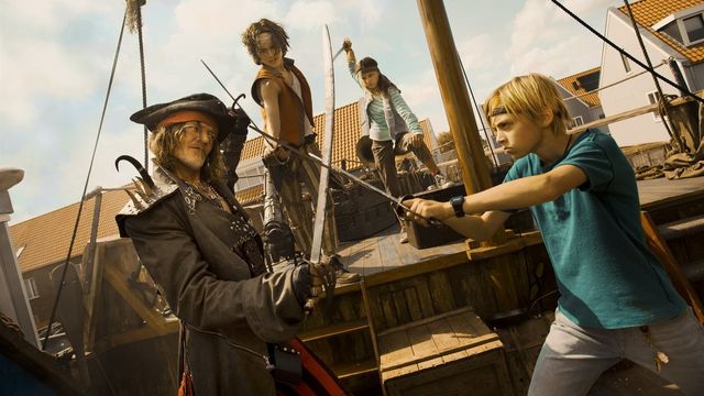 Una scena tratta dal film Il mio vicino e un pirata