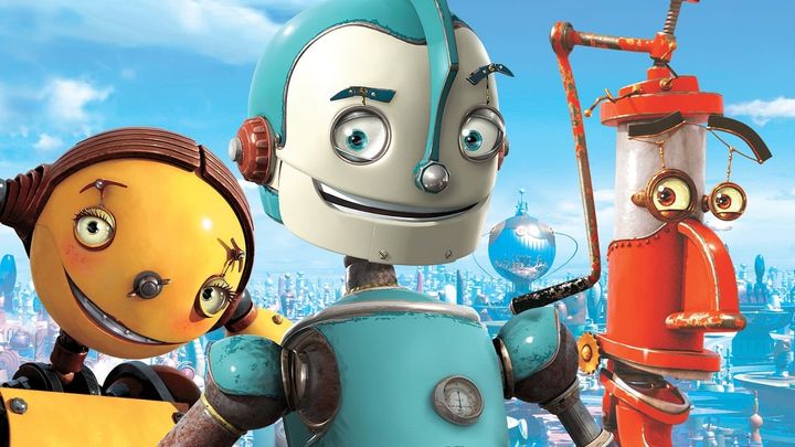 Una scena tratta dal film Robots
