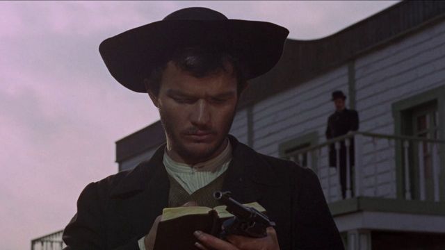 Una scena tratta dal film Requiescant