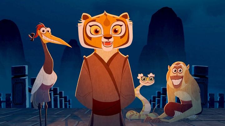 Una scena tratta dal film Kung Fu Panda - I segreti della pergamena