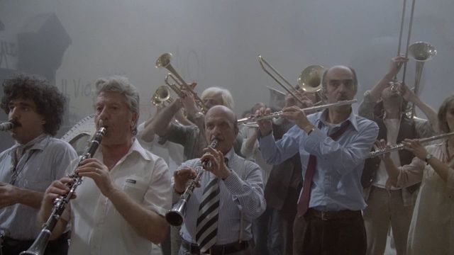 Una scena tratta dal film Prova d'orchestra