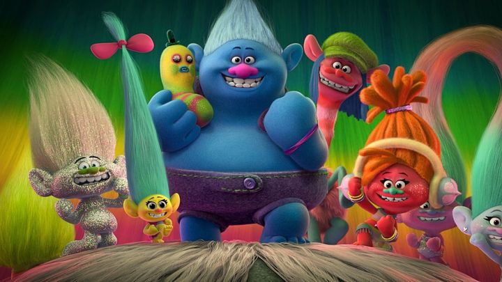 Una scena tratta dal film Trolls