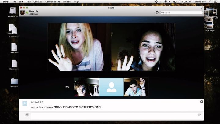 Una scena tratta dal film Unfriended