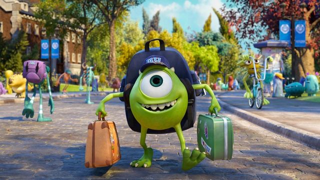Una scena tratta dal film Monsters University