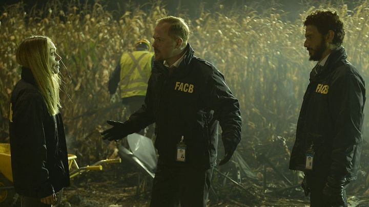 Una scena tratta dal film Brace for Impact: Indagine ad alta quota