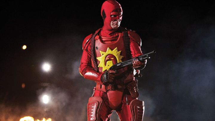 Una scena tratta dal film Super - Attento crimine!!!